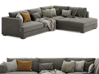 Brandon corner sofa 3D model purchase