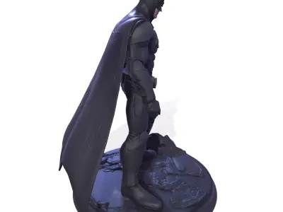 Dark Vigilante High-Poly 3D Print Figurine 3D print model