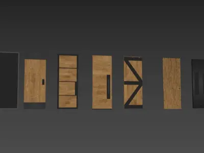 Slider Rustic door - read the description - 3D model