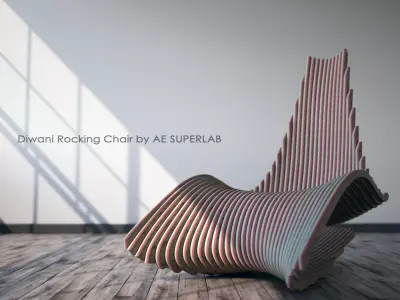 Diwani Rocking Chair by AE SUPERLAB 3D model
