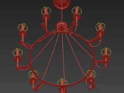 Uttermost Lyndhurst 9 Lights Chandelier 3D model