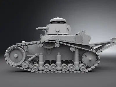 T18 Tank scale model 3D print model