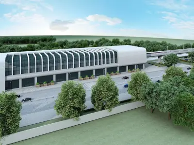 Light Rail Station 03 3D model