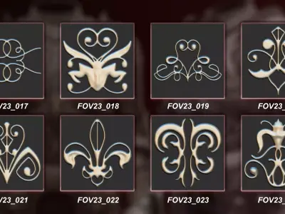 130 3D Ornament Collection Vol 23 3D model
