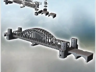 Remagen or Ludendorff Bridge Rhine-Westphalia Germany - Modern W 3D print model