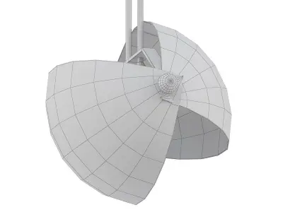 The Eirene two brass pendant lights hanging 3D model