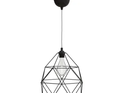 BRUNSTA pendant light with geometric shape 3D model