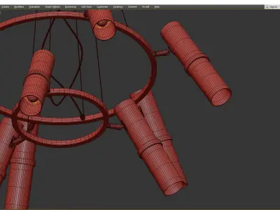 Chandelier Stilfort Trevo Low-poly 3D model