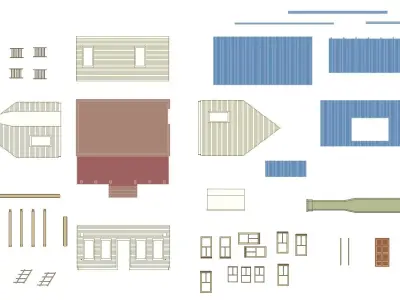 House 3D print model plans 3D print model