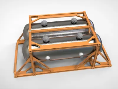 sci-fi Architecture kitbash 28 3D model