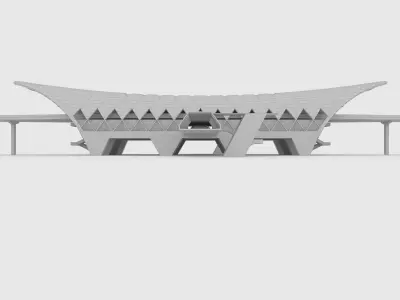 Railway Station 1 3D model