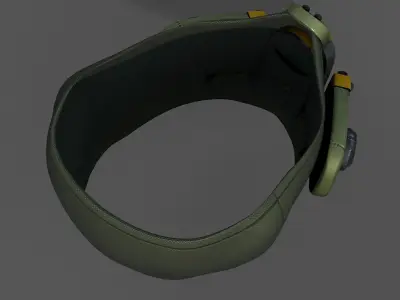Gas mask helmet 3d safety isolated  Low-poly 3D model