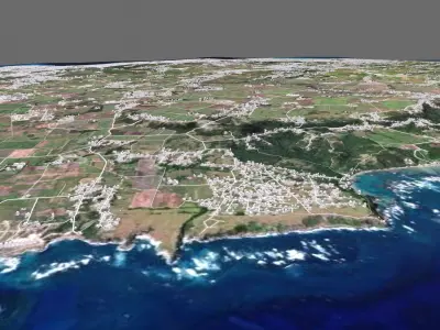 Barbados Island country 3D model