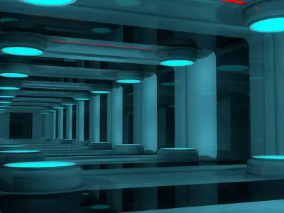 Spaceship Interior 3D model