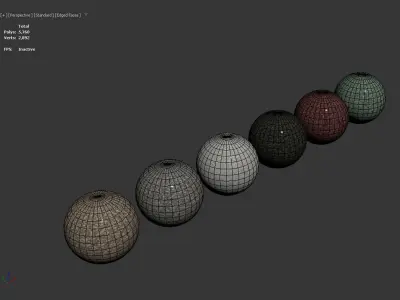 PBR Gravel 04 - 4k - PNG - Seamless - SBSAR Low-poly 3D model