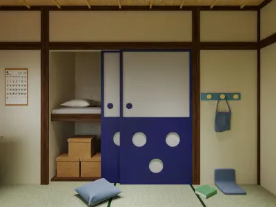 Nobita House 3D model 3D model