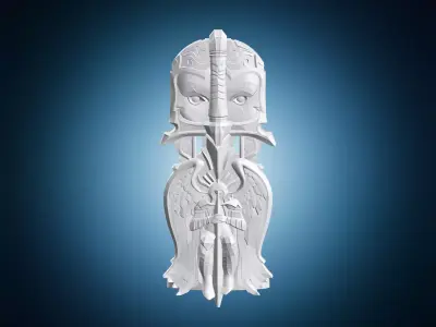 Fantasy Carved Architectural Owl 3D print model