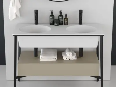 Ceramica Cielo Catino Doppio Washbasin  3D model