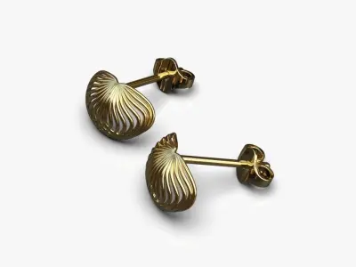 Light earrings 3D print model