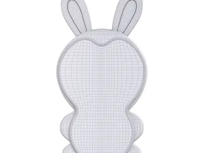 Rabbit floor mirror 3D model