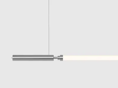 Solo minimalist strip line pendant light 3D model