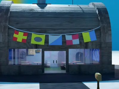 Krusty Krab Low-poly 3D model