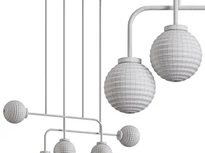 Sayre Linear Chandelier By Arhaus 3D model