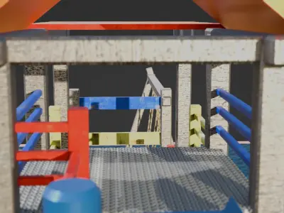 children playground Low-poly 3D model