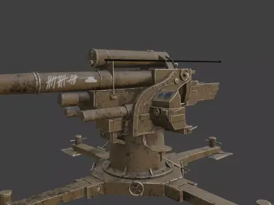 Flak88 Afrikakorps cammo 3D model
