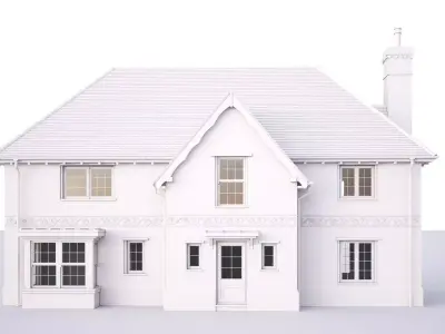 British House Borehams Yard 3D model