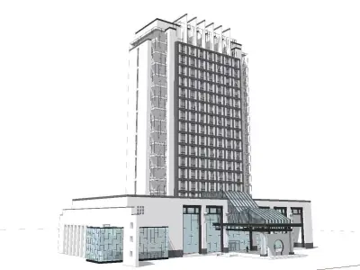 vacation spot-Resort-Fashion Leisure Hotel-0114 3D model