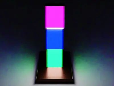 Beautiful Ornamental Minimalist Standing Lamp 3D model