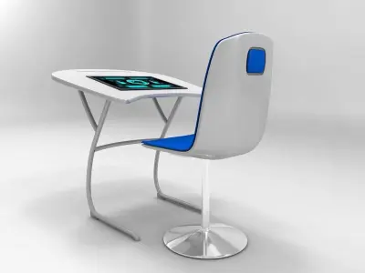 Sci fi Desk 3D model