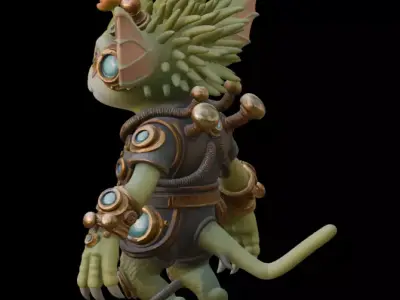 Forest Steampunk Creature 3D model