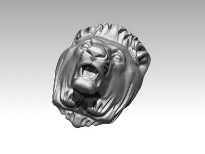 Lion head 3D print model