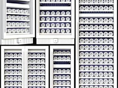 Wine Enthusiast N FINITY fridge set S 3D model