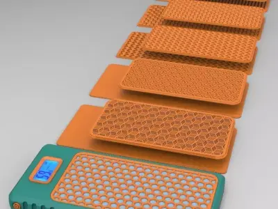 Power Bank 10K mah With All inter changeable Face design 3D print model