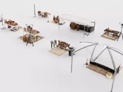 Souk SetB middle east 3D model