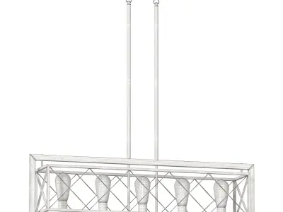 Lamp on the rod Indigo Era 3D model