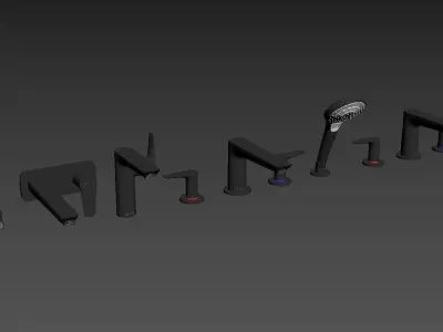 Kitchen Faucet Collection HANSGROHE Talis E 3D model