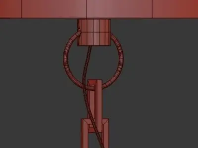 Untitled chandelier with four candle holders 3D model