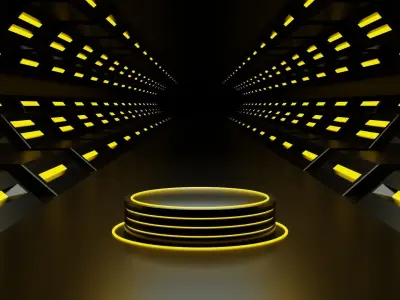 Sci Fi Product Display Podium 3D model