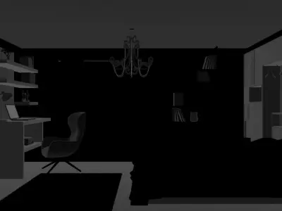 Interior Bedroom - 01 3D model