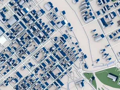 Kemi Town Finland 3D model