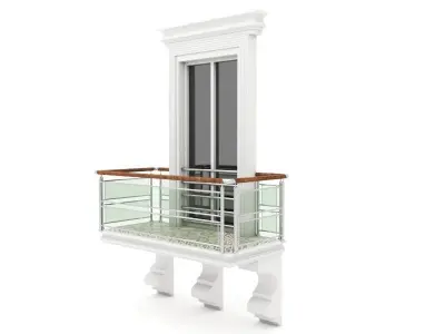 Balcony Windows 3D model