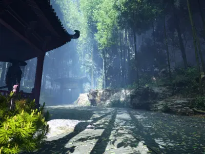 BambooForestPath 3D model