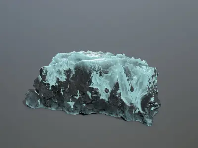 Ice Mountain Low-poly 3D model purchase