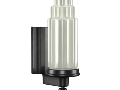 Echo Large Art Deco Porcelain Wall Sconce 3D model