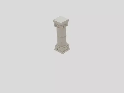 Fantasy Dungeon Stone Pillar for 3D print 3D model