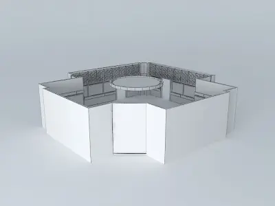 A museum interior 3D model